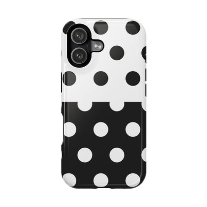 White And Black Polka Dot Split