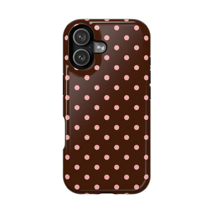 Pink Mocha Polka Dots