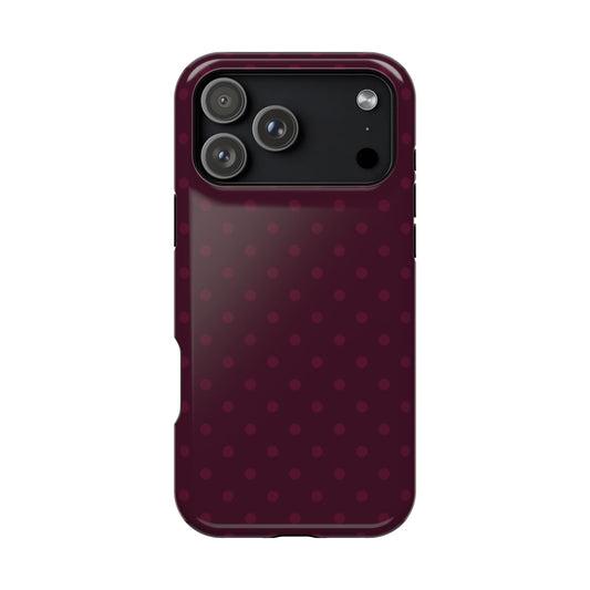 Red Wine Polka Dot Case