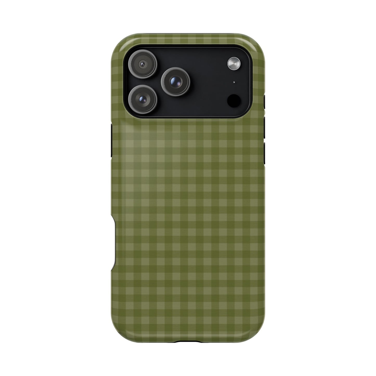 Olive Gingham Case