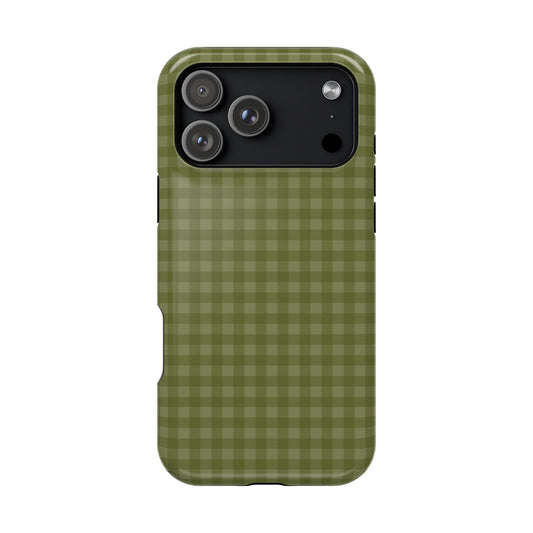 Olive Gingham Case