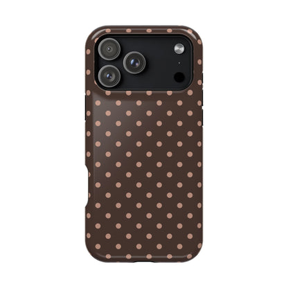 Polka Dot Mocha Case