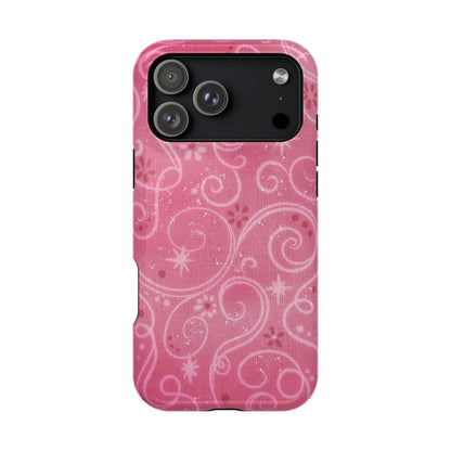 Pink Y2K Swirls Case