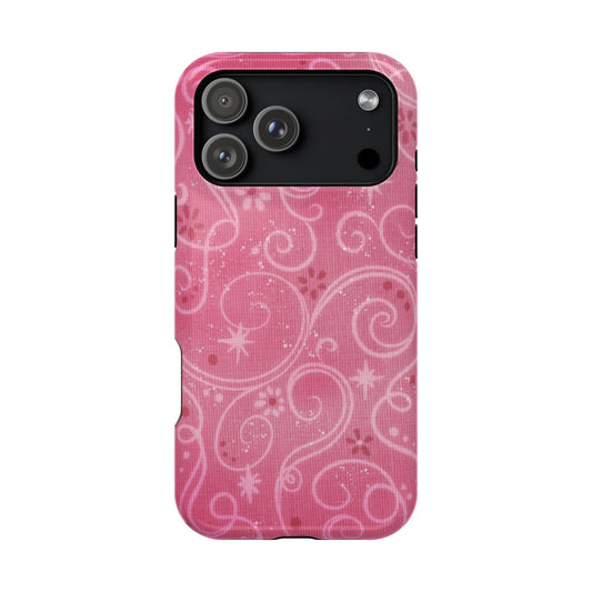 Pink Y2K Swirls Case