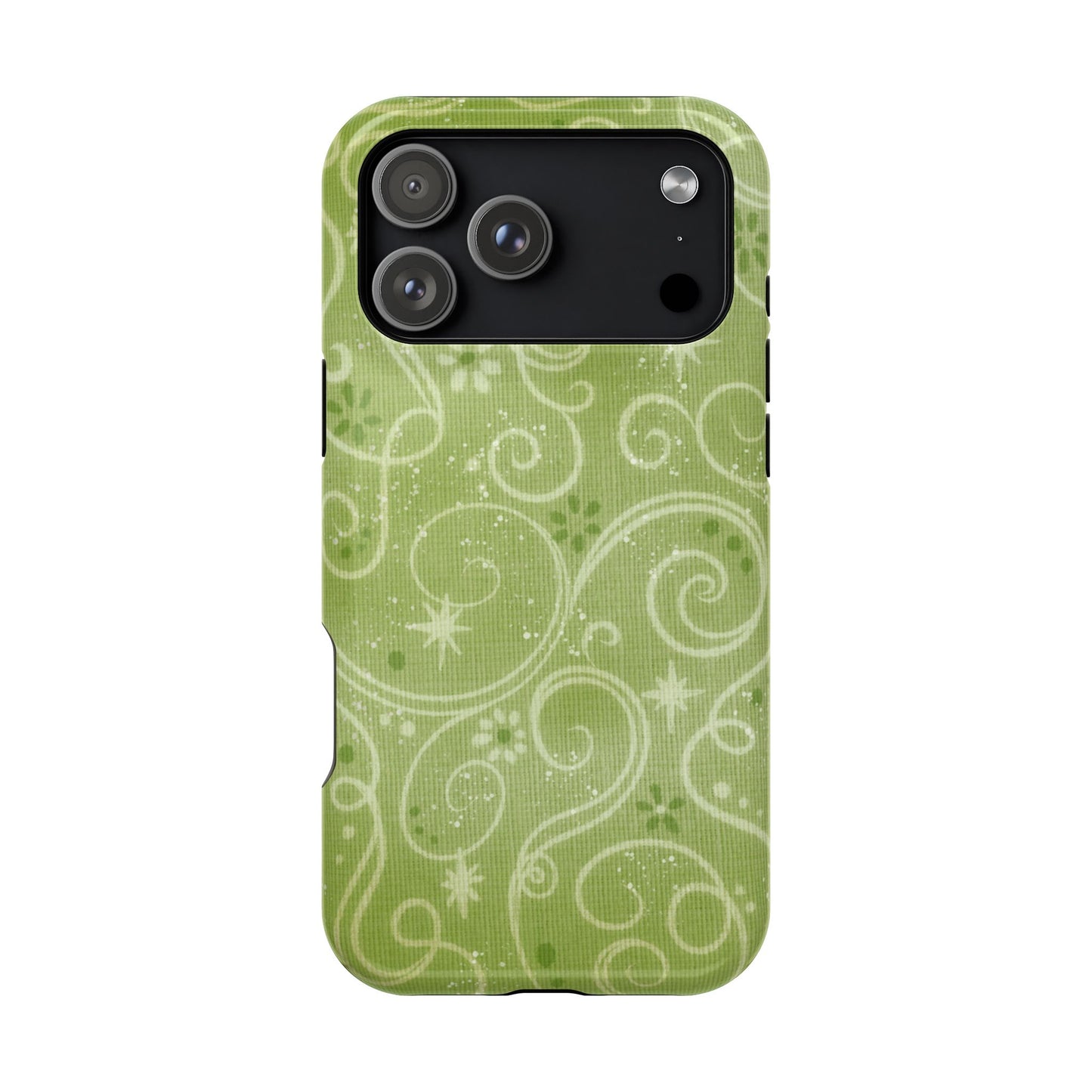 Green Y2K Swirls Case