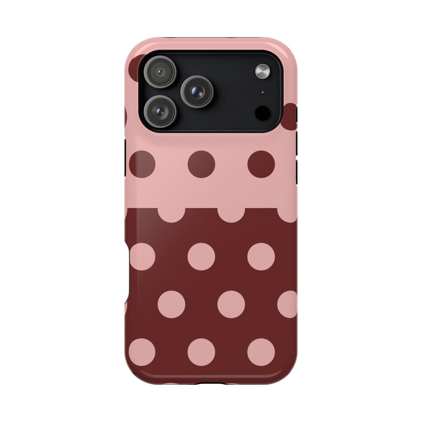 Pink And Red Polka Dot Split