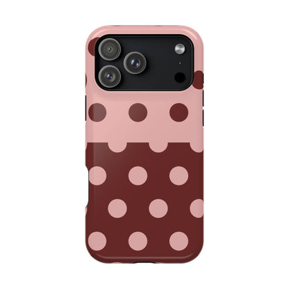 Pink And Red Polka Dot Split