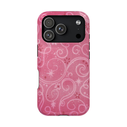 Pink Y2K Swirls Case