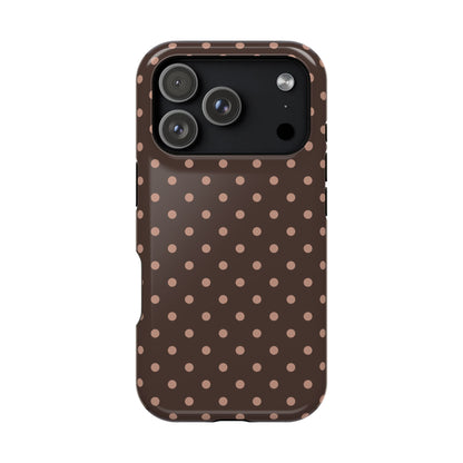 Polka Dot Mocha Case