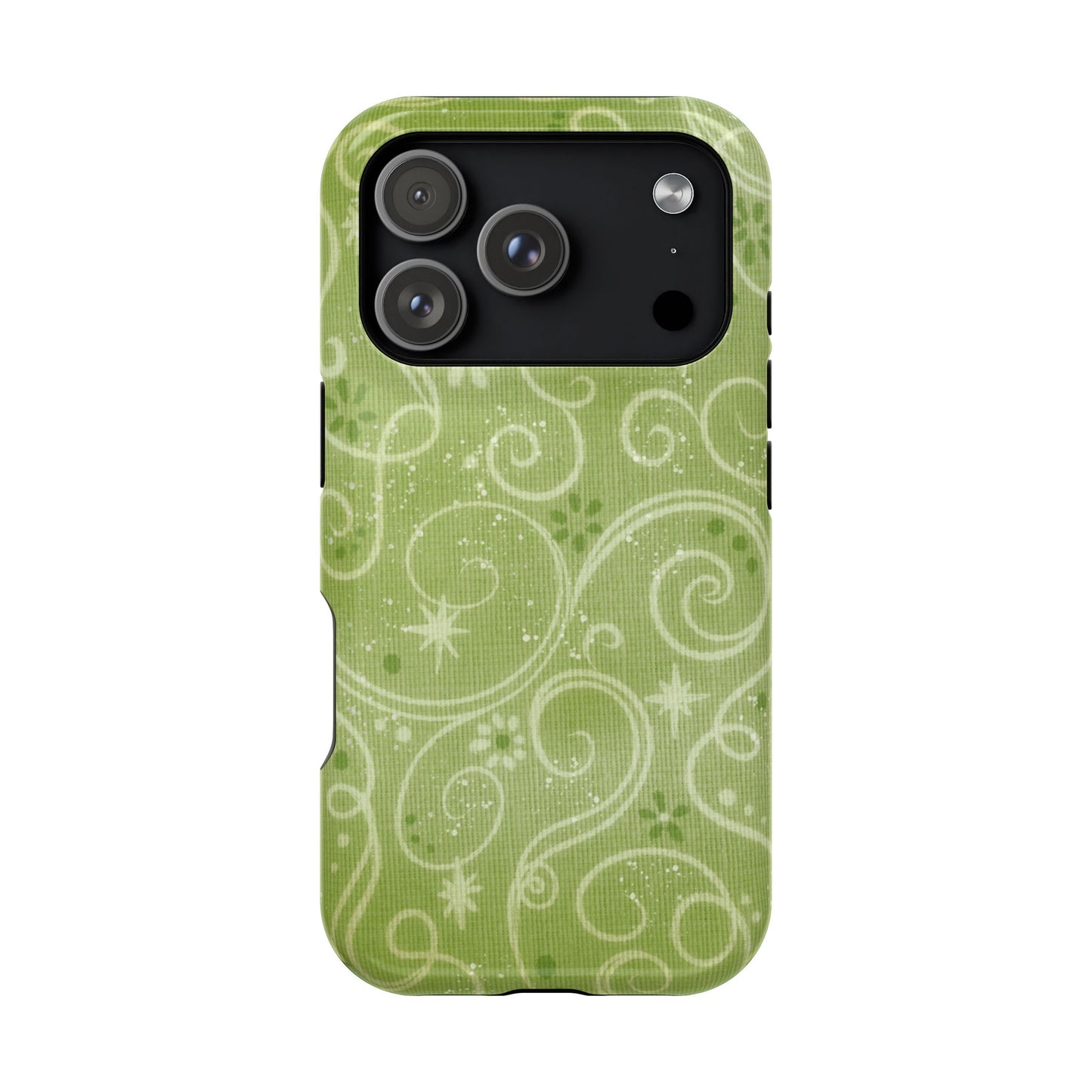 Green Y2K Swirls Case