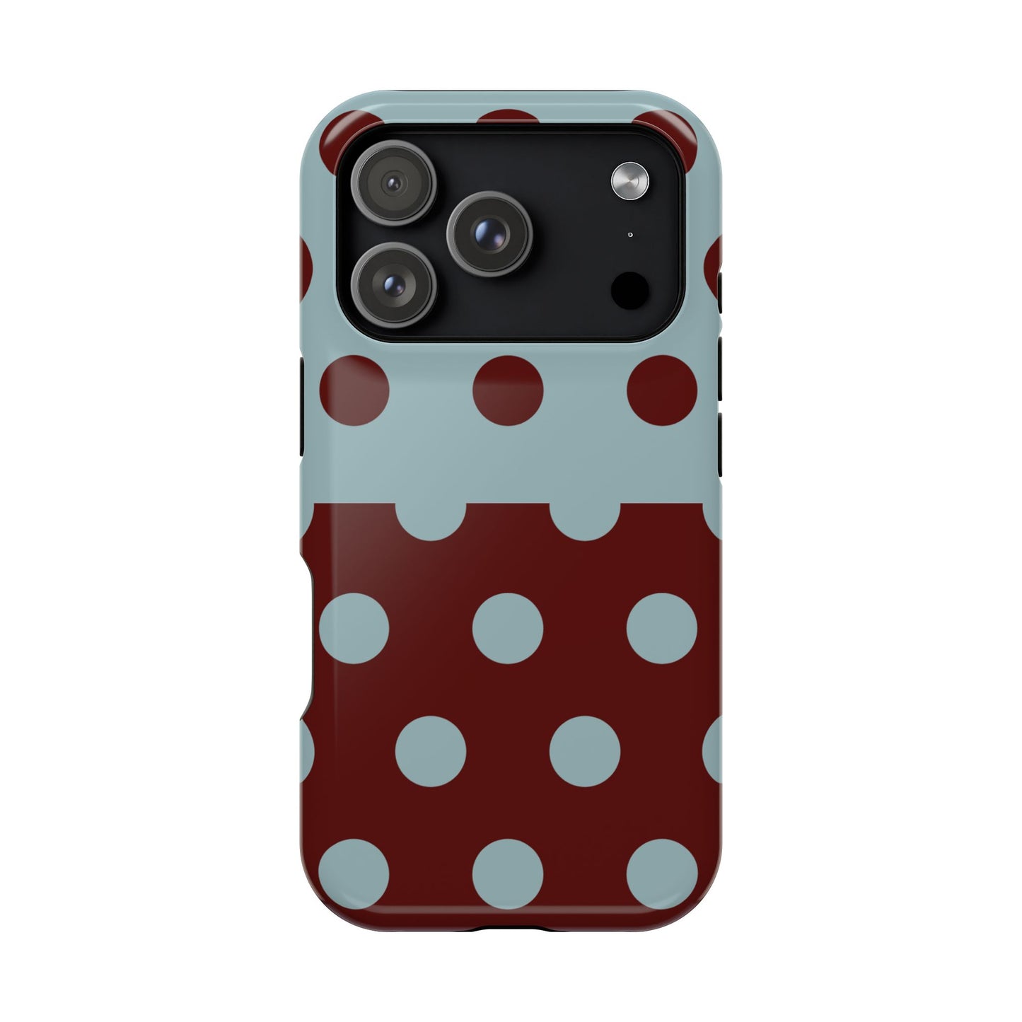 Blue Brown Polka Dot Split Case