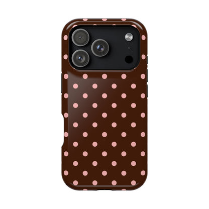 Pink Mocha Polka Dots