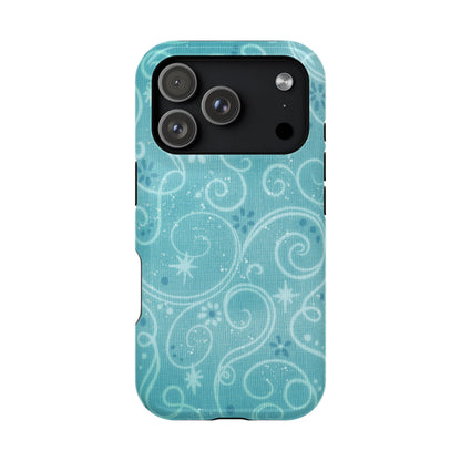 Blue Y2K Swirls Case