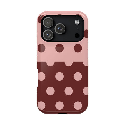 Pink And Red Polka Dot Split