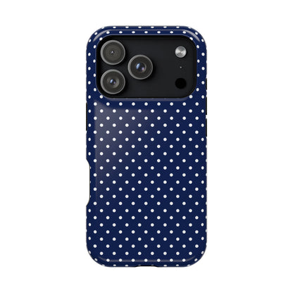 Navy Polka Dot Case