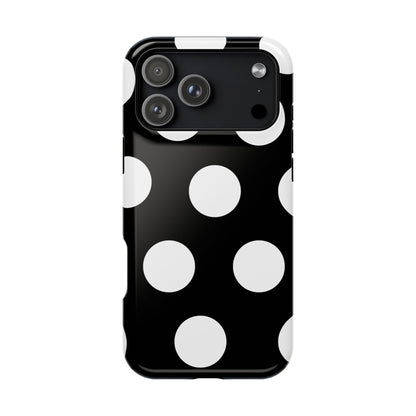 Black White Large Polka Dots