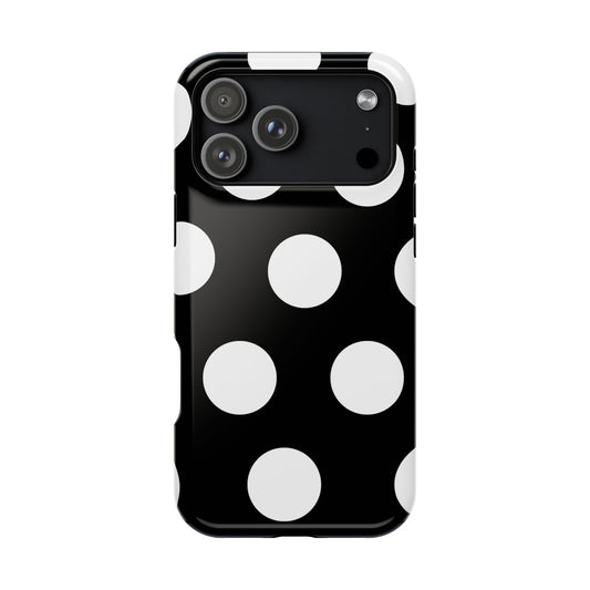 Black White Large Polka Dots