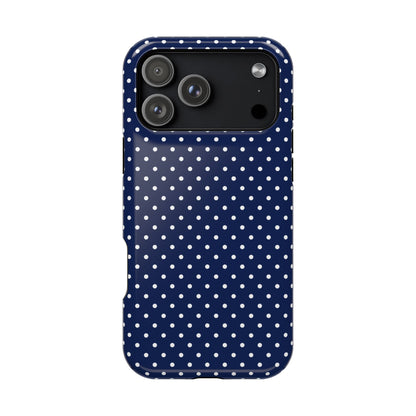 Navy Polka Dot Case