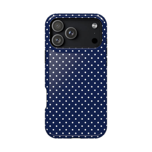 Navy Polka Dot Case