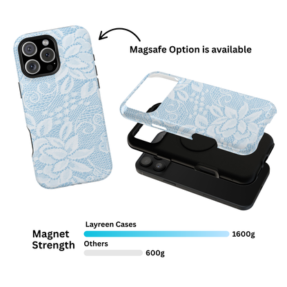 Sky White Lace Pattern Case