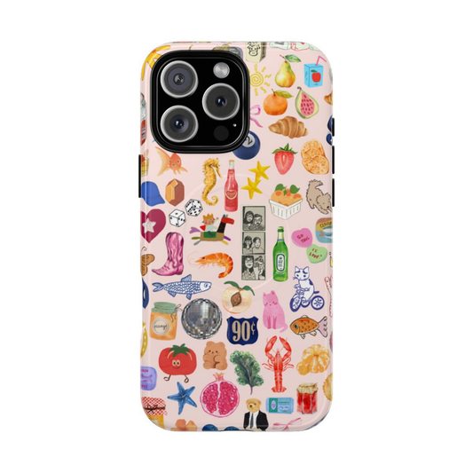 Pink Summer Collage Phone Case