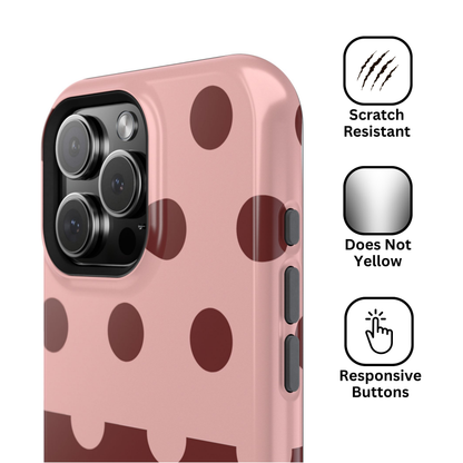 Pink And Red Polka Dot Split