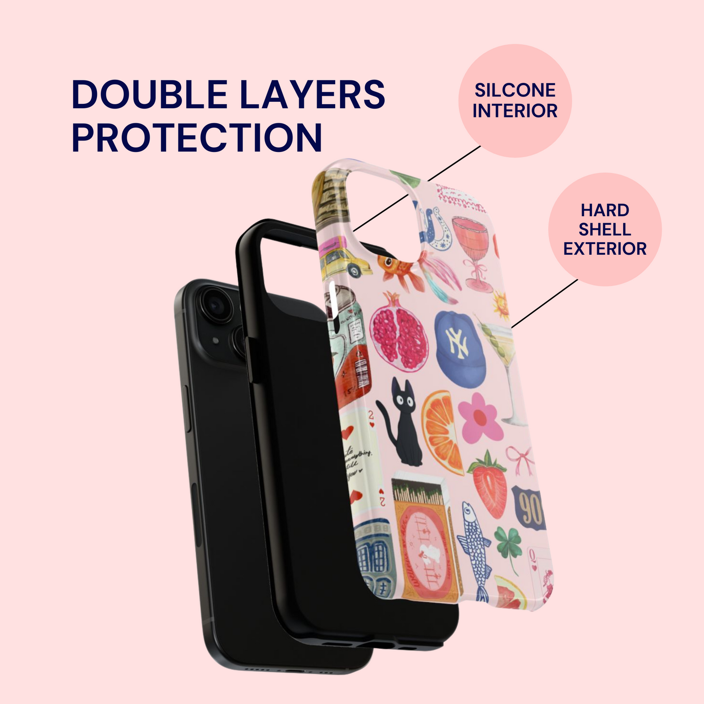 Cool Girl Collage Case (Pink Version)