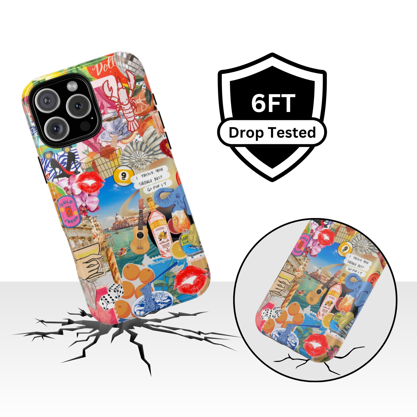 European Summer Collage Case