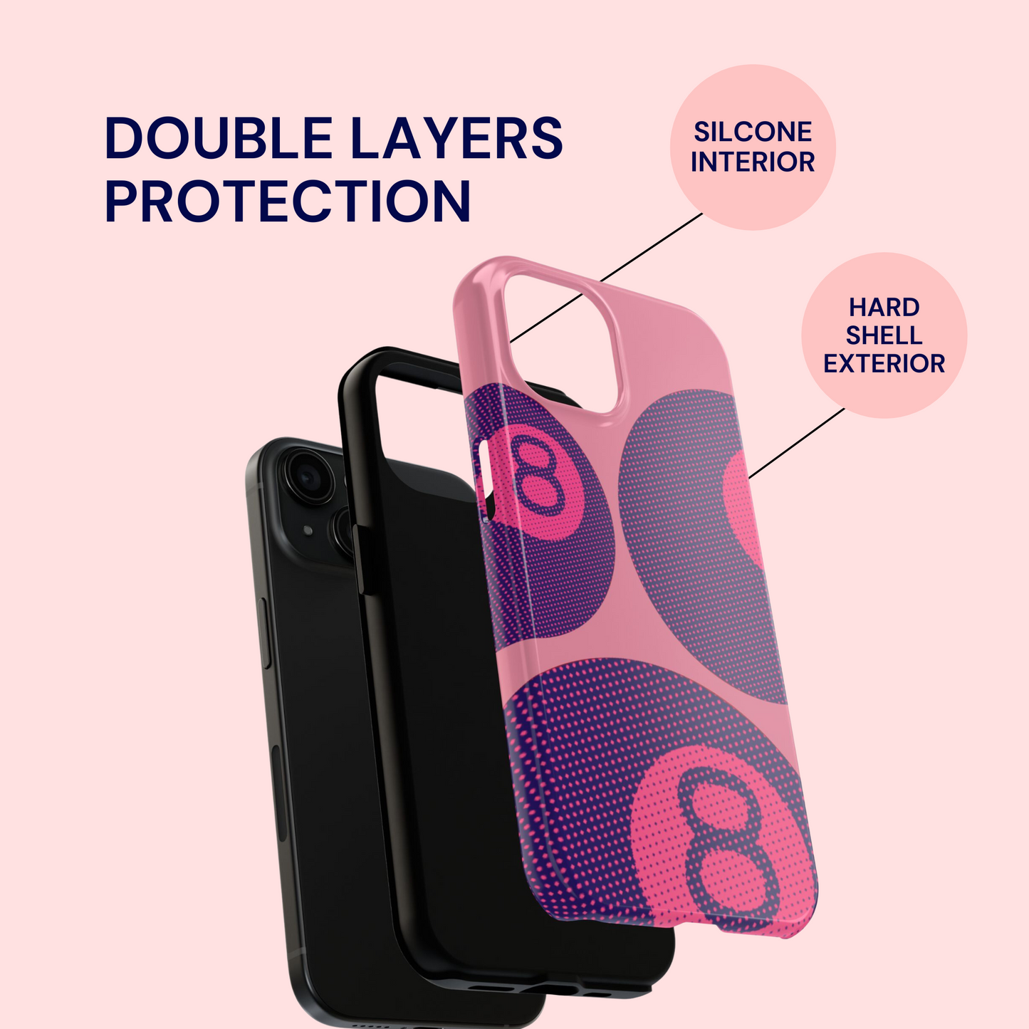 8 Ball Fuchsia Case