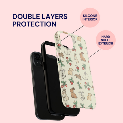 Bunny Berry Garden Phone Case