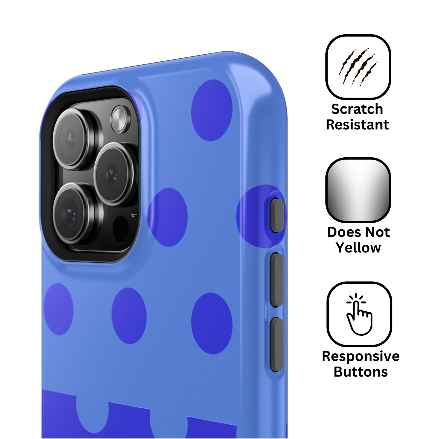 Blue Polka Dot Split