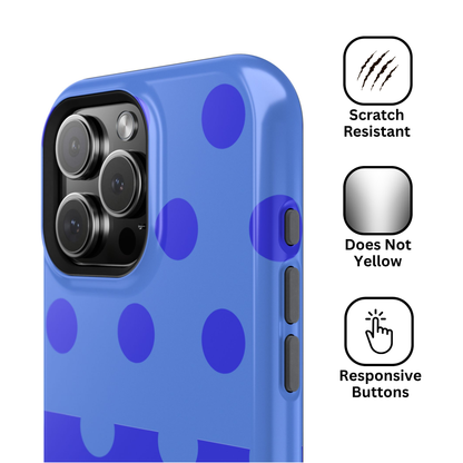Blue Polka Dot Split