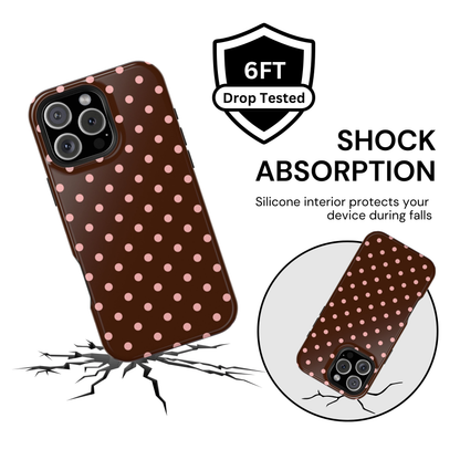 Pink Mocha Polka Dots