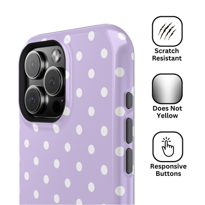 Lavender Polka Dot Case