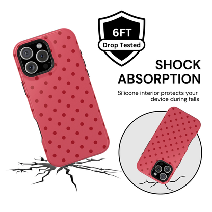 Watermelon Pink Polka Dot Case