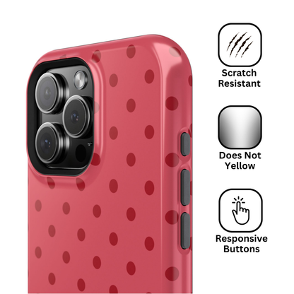 Watermelon Pink Polka Dot Case