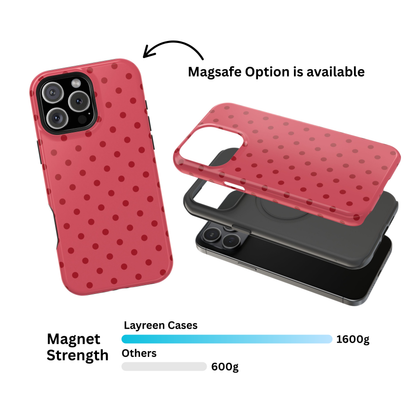 Watermelon Pink Polka Dot Case