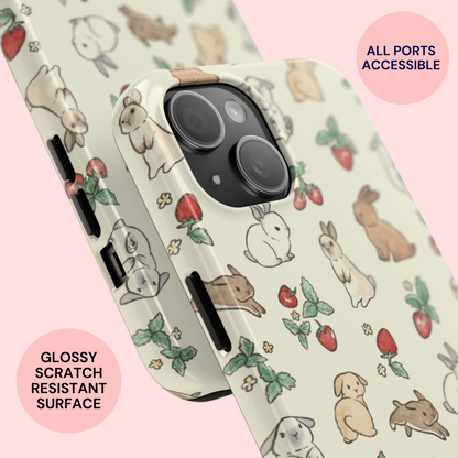 Bunny Berry Garden Phone Case