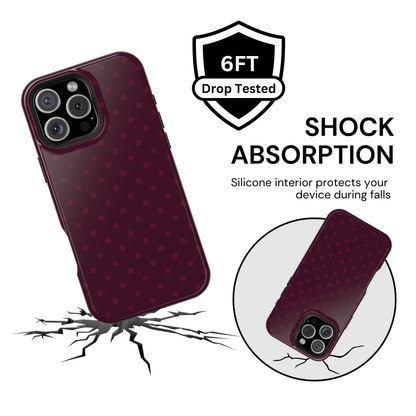 Red Wine Polka Dot Case