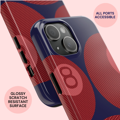 8-Ball Red & Blue Phone Case