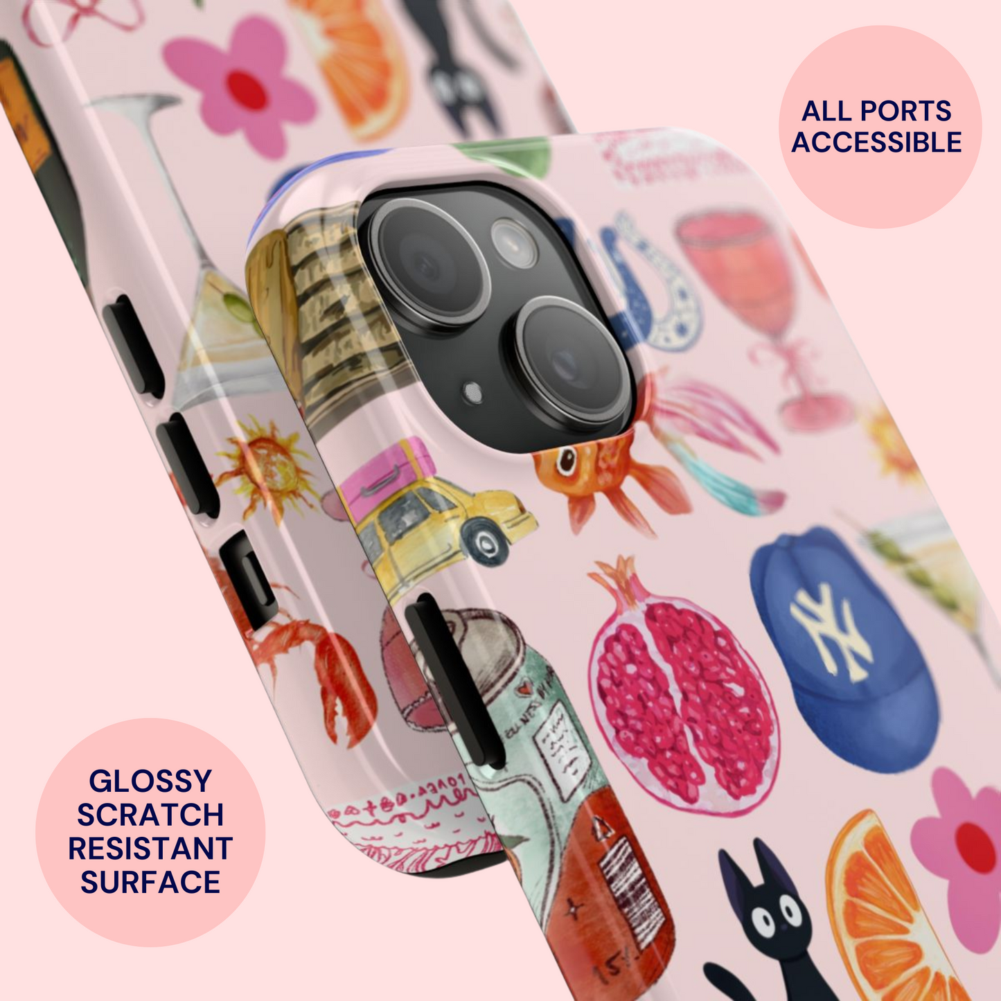 Cool Girl Collage Case (Pink Version)