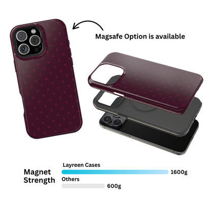 Red Wine Polka Dot Case