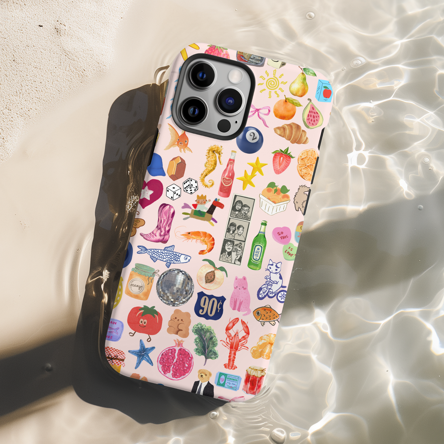 Pink Summer Collage Phone Case