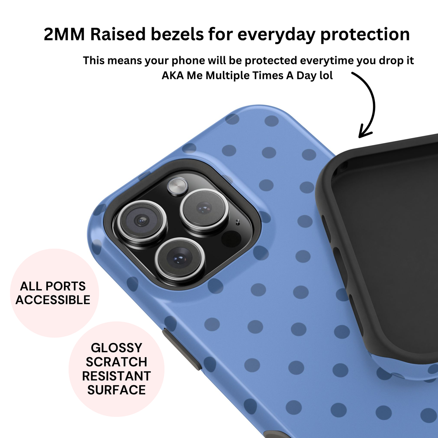 Blueberry Polka Dot Case