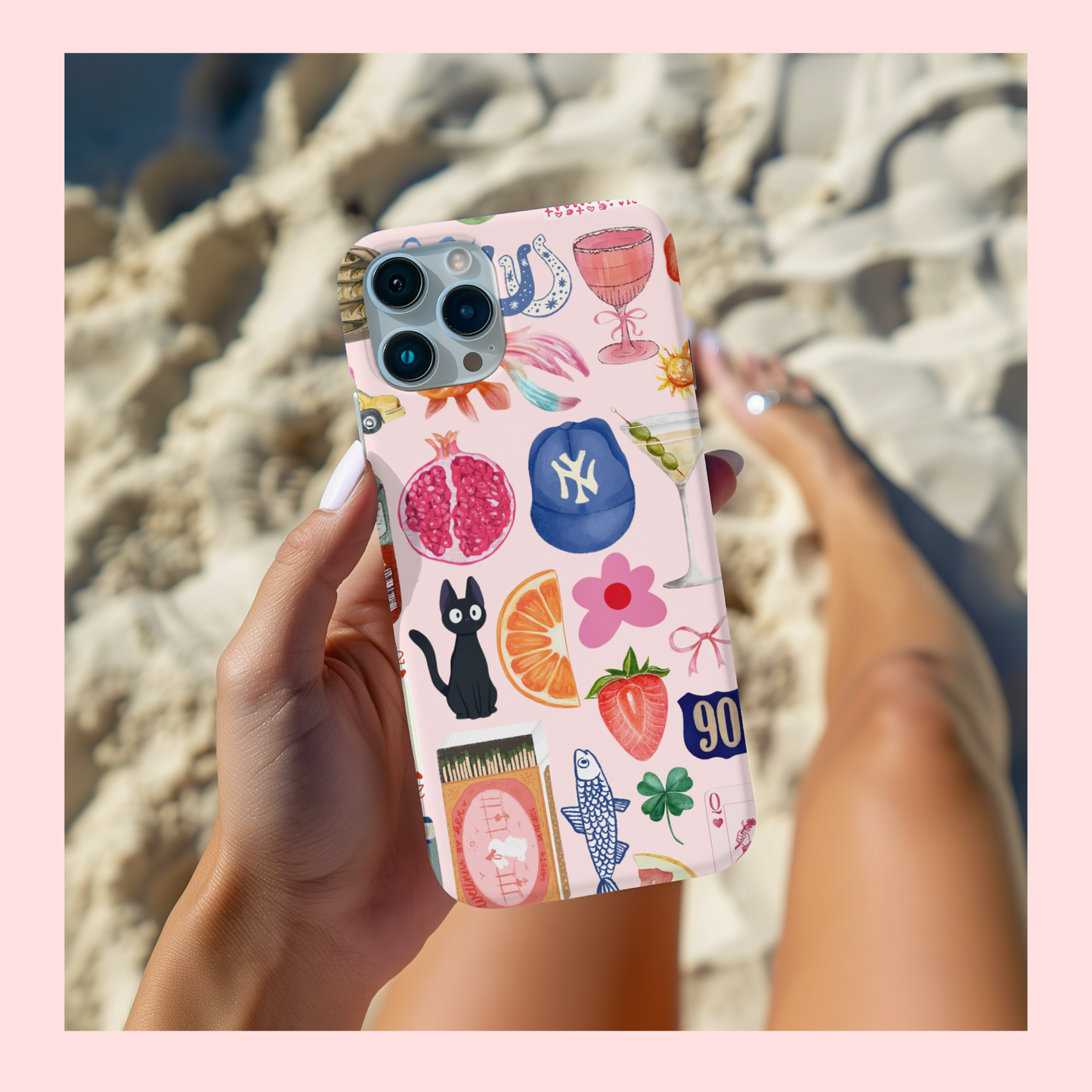 Cool Girl Collage Case (Pink Version)