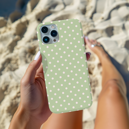 Polka Dot Matcha Case