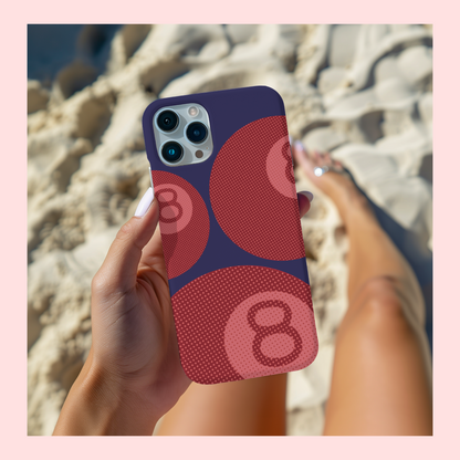 8-Ball Red & Blue Phone Case