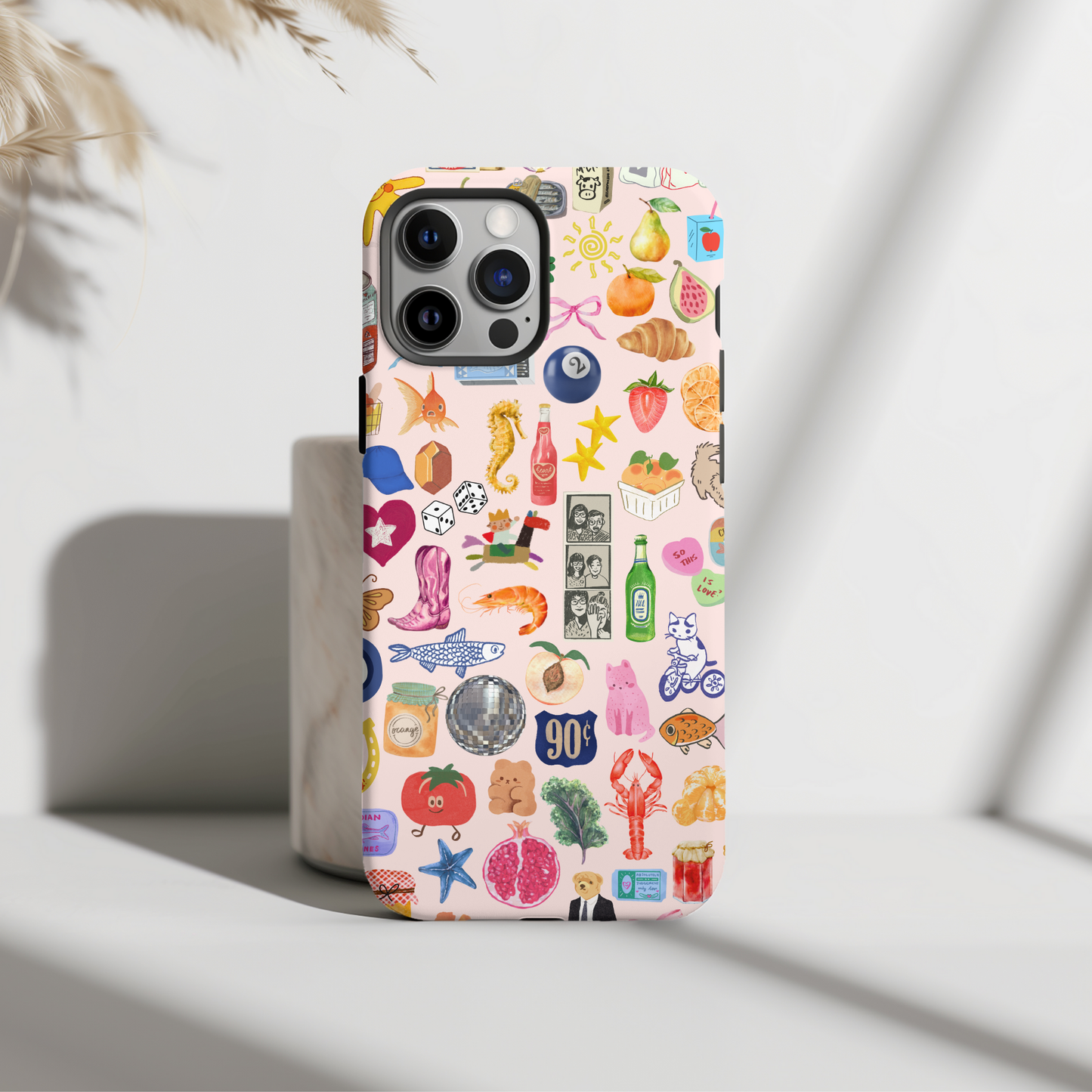 Pink Summer Collage Phone Case
