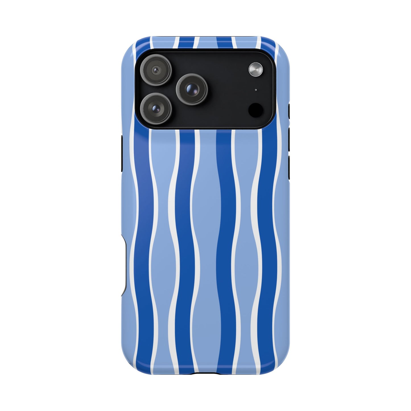 Blue Wavy Stripes