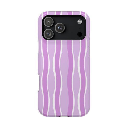 Purple Wavy Stripes